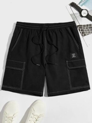 Shorts Con Diseño De Parche